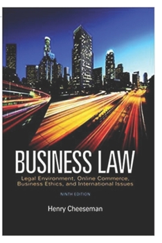 Paperback Business Law: (9th Edition) Paperback Book