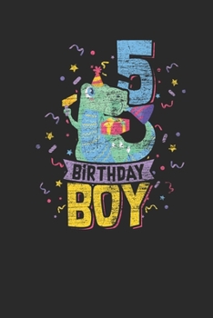 5 Birthday Boy: Graph Paper Notebook (6 x 9 - 120 pages) Birthday Themed Notebook for Daily Journal, Diary, and Gift