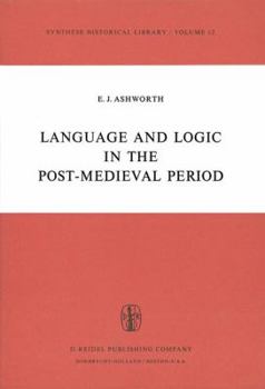 Paperback Language and Logic in the Post-Medieval Period Book