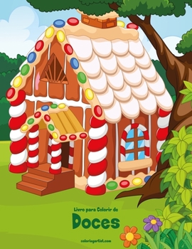 Paperback Livro para Colorir de Doces [Portuguese] Book
