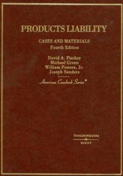 Hardcover Products Liability: Cases and Materials Book