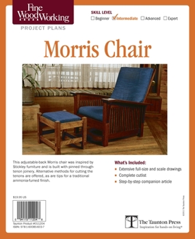 Misc. Supplies Fine Woodworking's Morris Chair Plan Book