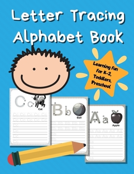 Paperback Letter Tracing Alphabet Book: ABC Learning Book for Kids - Toddlers, Preschool, K-2 - Sky Blue Book