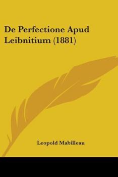 Paperback De Perfectione Apud Leibnitium (1881) Book