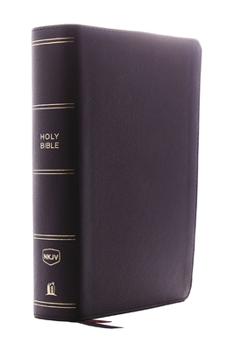 Leather Bound NKJV, Single-Column Reference Bible, Genuine Leather, Black, Red Letter Edition, Comfort Print Book