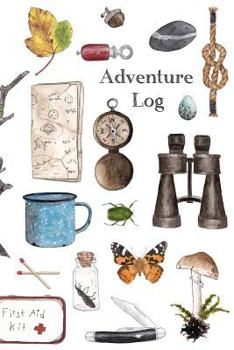 Paperback Adventure Log: A Kid's Adventure Log - Travel Journal Book