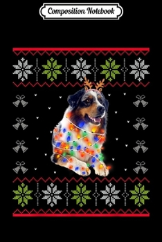 Composition Notebook: Australian Shepherd Christmas Ugly Sweater Style Dog Xmas  Journal/Notebook Blank Lined Ruled 6x9 100 Pages