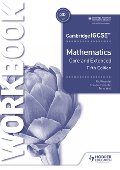 Paperback Cambridge IGCSE Core and Extended Mathematics Workbook Fifth Edition: Hodder Education Group Book