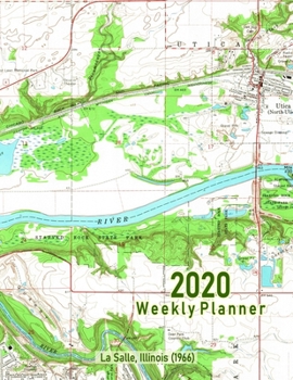 2020 Weekly Planner: La Salle, Illinois (1966): Vintage Topo Map Cover