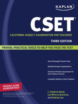 Paperback Kaplan CSET: California Subject Examination for Teachers Book