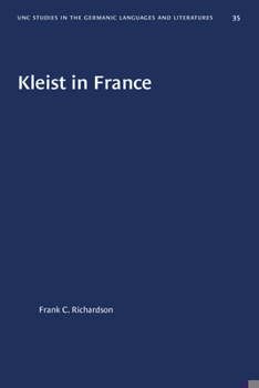 Paperback Kleist in France Book