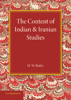 Paperback The Content of Indian and Iranian Studies Book