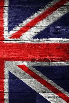 Paperback Journal Daily: British flag 1776, Lined Blank Journal Book, 6 x 9, 200 Pages,notebook, for writing Book