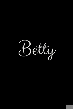 Paperback Betty: notebook with the name on the cover, elegant, discreet, official notebook for notes Book