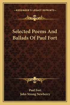 Paperback Selected Poems and Ballads of Paul Fort Book