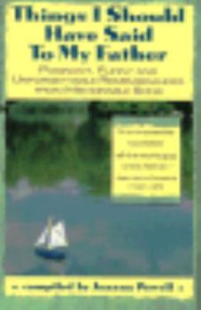 Paperback Things I Should Have Said to My Father Book