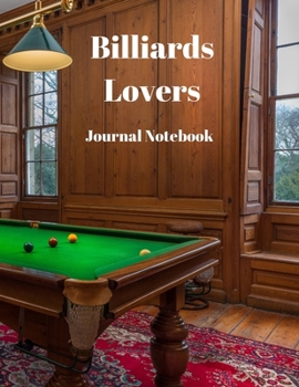 Paperback Billiards Lovers Journal Notebook: A4 Size with 200 Pages for recording your special events or thoughts. Ideal Gift. Includes Index Pages, Password Tr Book