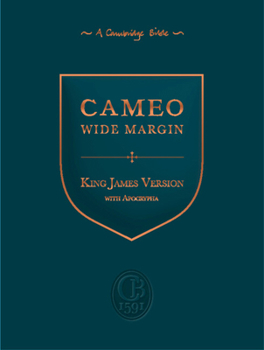 KJV Cameo Wide Margin Reference Edition with Apocrypha, Black Calf Split Leather, Kj454: Xrma