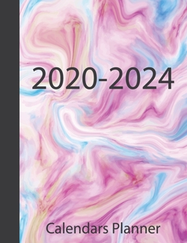 Paperback 2020-2024 Calendars Planner: Five year (60 Months) Plan For Appointment Business Agenda Schedule Organizer Time Management Planner Journal Book