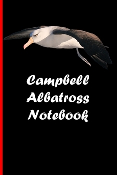 Campbell Albatross Notebook: Beautiful notebook with bird motive. 6x9 inch