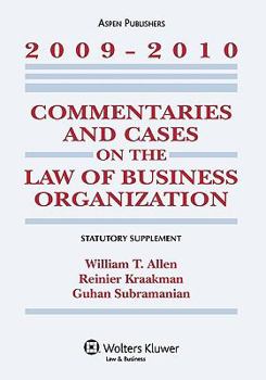 Paperback Commentaries and Cases on the Law of Business Organization, 2009-2010 Statutory Supplement Book