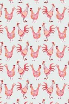 Notes: A Blank Sheet Music Notebook with Hen and Cockerel Chicken Pattern Cover Art