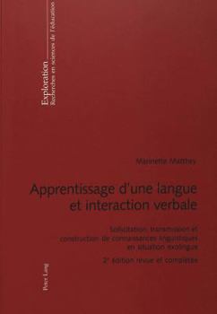 Apprentissage d'une langue et interaction verbale