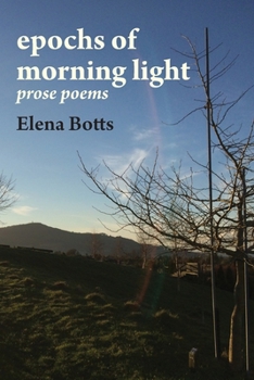 Paperback epochs of morning light: prose poems Book