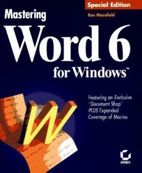 Paperback Mastering Word 6 for Windows Book