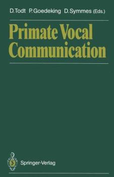 Paperback Primate Vocal Communication Book