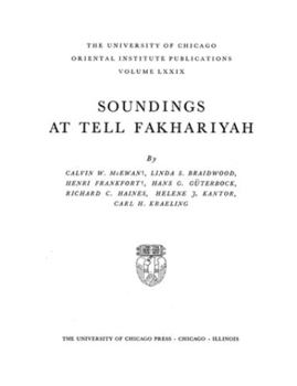 Hardcover Soundings at Tell Fakhariyah Book
