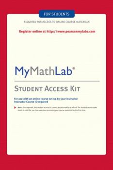 Printed Access Code Mylab Math -- Standalone Access Card Book