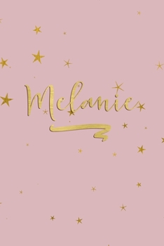 Melanie: Personalized Journal to Write In | Rose Gold Line Journal