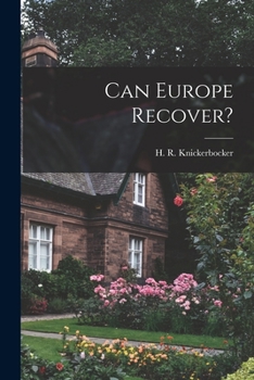 Paperback Can Europe Recover? Book