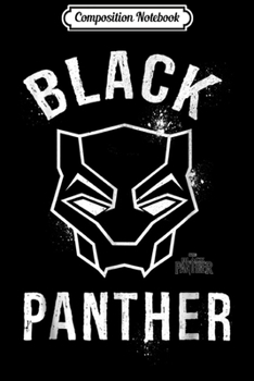 Paperback Composition Notebook: Marvel Black Panther Movie Collegiate Graffiti Mask Journal/Notebook Blank Lined Ruled 6x9 100 Pages Book