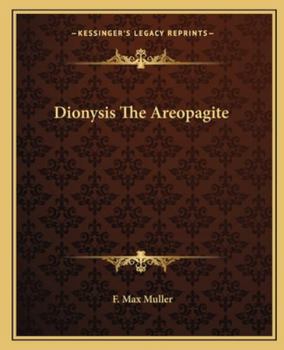 Paperback Dionysis The Areopagite Book