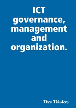 Paperback ICT governance, management and organization. Book