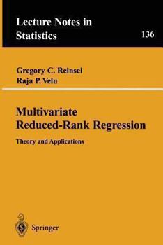 Paperback Multivariate Reduced-Rank Regression: Theory and Applications Book