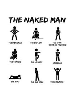 Paperback Notebook: Naked Man Single Flirt Pun Joke Gift 120 Pages, 6X9 Inches, Blank Book