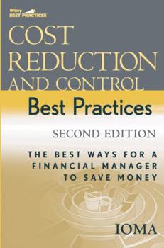 Hardcover Cost Reduction and Control Best Practices: The Best Ways for a Financial Manager to Save Money Book