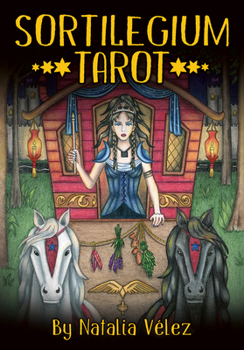 Misc. Sortilegium Tarot Deck & Book Set: 78 Bilingual Tarot Cards, Borderless Deck with Vibrant Artwork and Gold-Gilt Edges, 160-Page Guidebook in English a Book