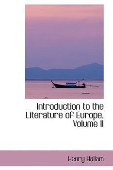 Paperback Introduction to the Literature of Europe, Volume II Book