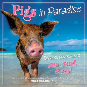 Calendar 2021 Pigs in Paradise Mini Calendar Book