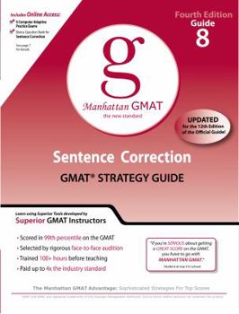 Paperback Sentence Correction GMAT Strategy Guide Book