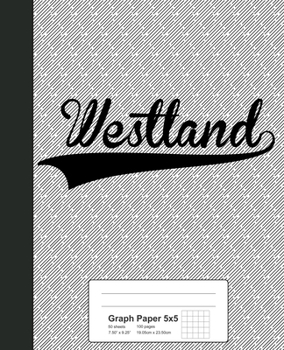 Paperback Graph Paper 5x5: WESTLAND Notebook Book