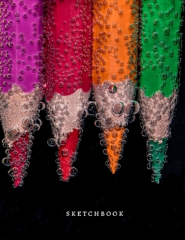 Paperback Sketchbook: cool crayon sketchbook empty to write in for art lovers extra large Book
