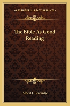 Paperback The Bible As Good Reading Book