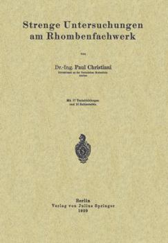 Paperback Strenge Untersuchungen Am Rhombenfachwerk [German] Book