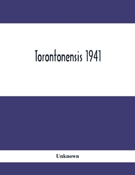 Paperback Torontonensis 1941 Book