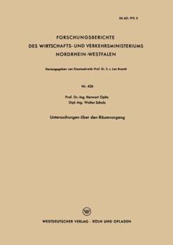 Paperback Untersuchungen Über Den Räumvorgang [German] Book